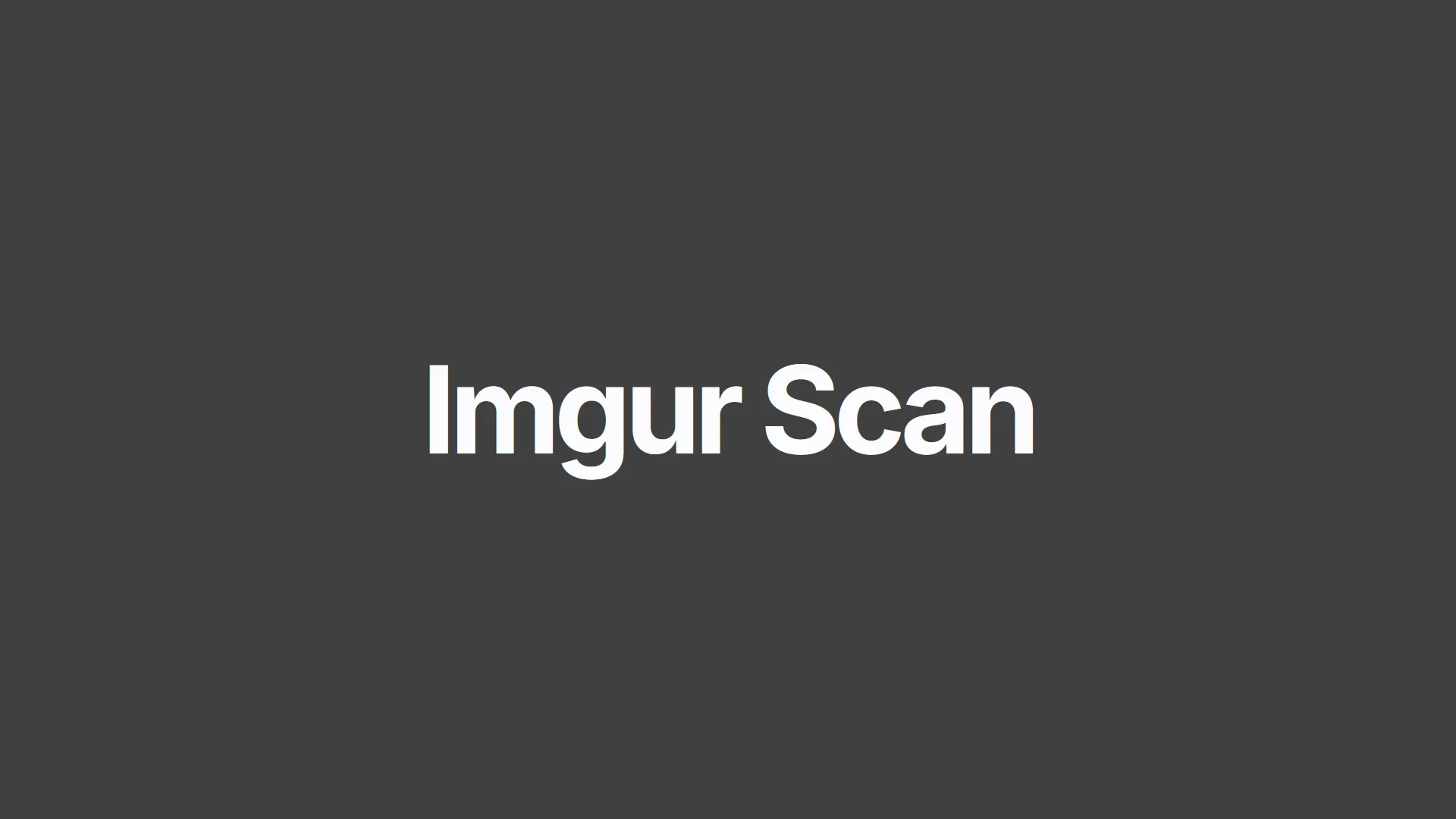 Imgur Scan Project Preview