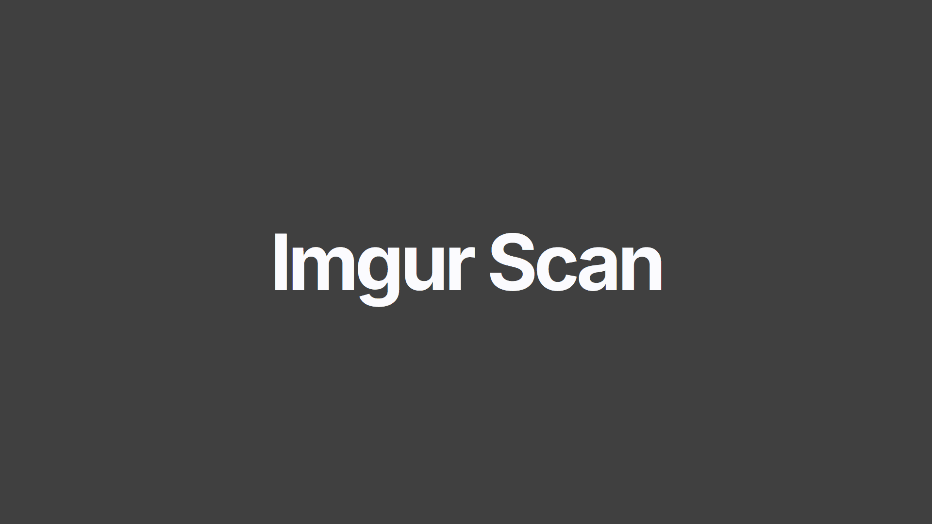 Imgur Scan Image